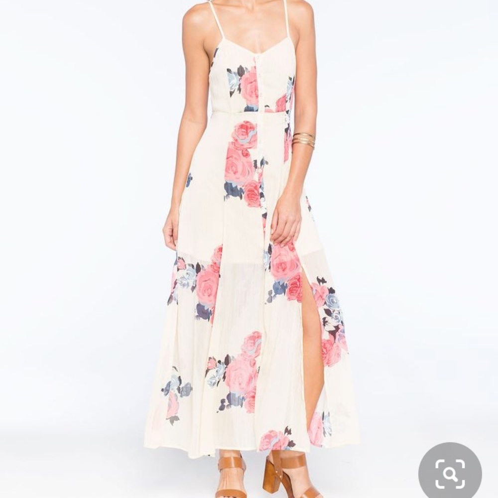 Lottie and Holly Floral Button Front Dress